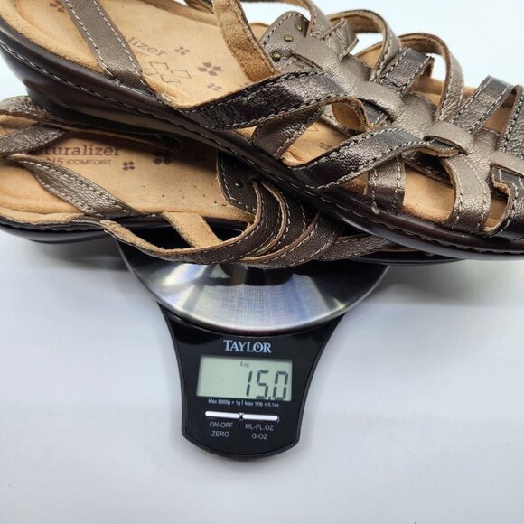Naturalizer Jamboree N5 Comfort Womens Leather Sandals Gladiator Flats Size 10 - Picture 11 of 11